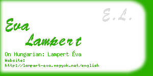 eva lampert business card